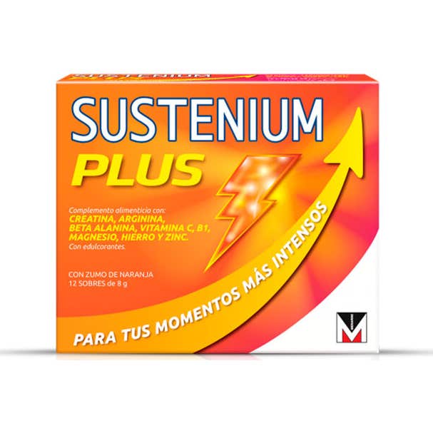 Menarini Naranja 10 X Sustenium Plus Multivitamínico 12 Sobres - Imagen 2