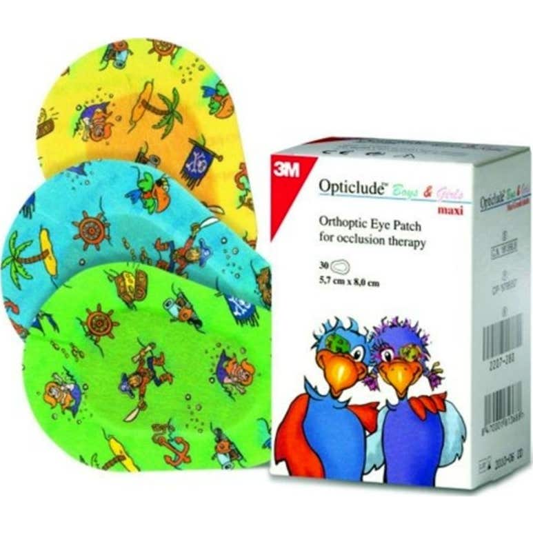 Opticlude parches oculares impresos grande 30uds