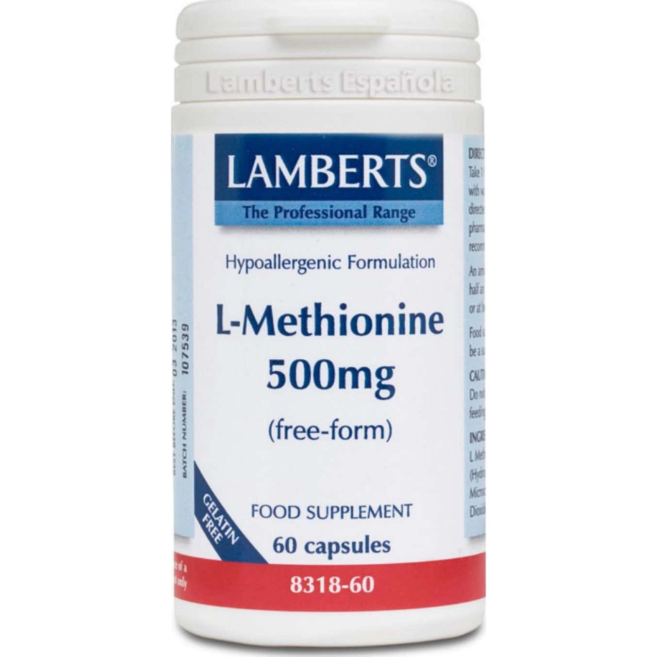 Lamberts Metiotina 500 Mg 50 Caps