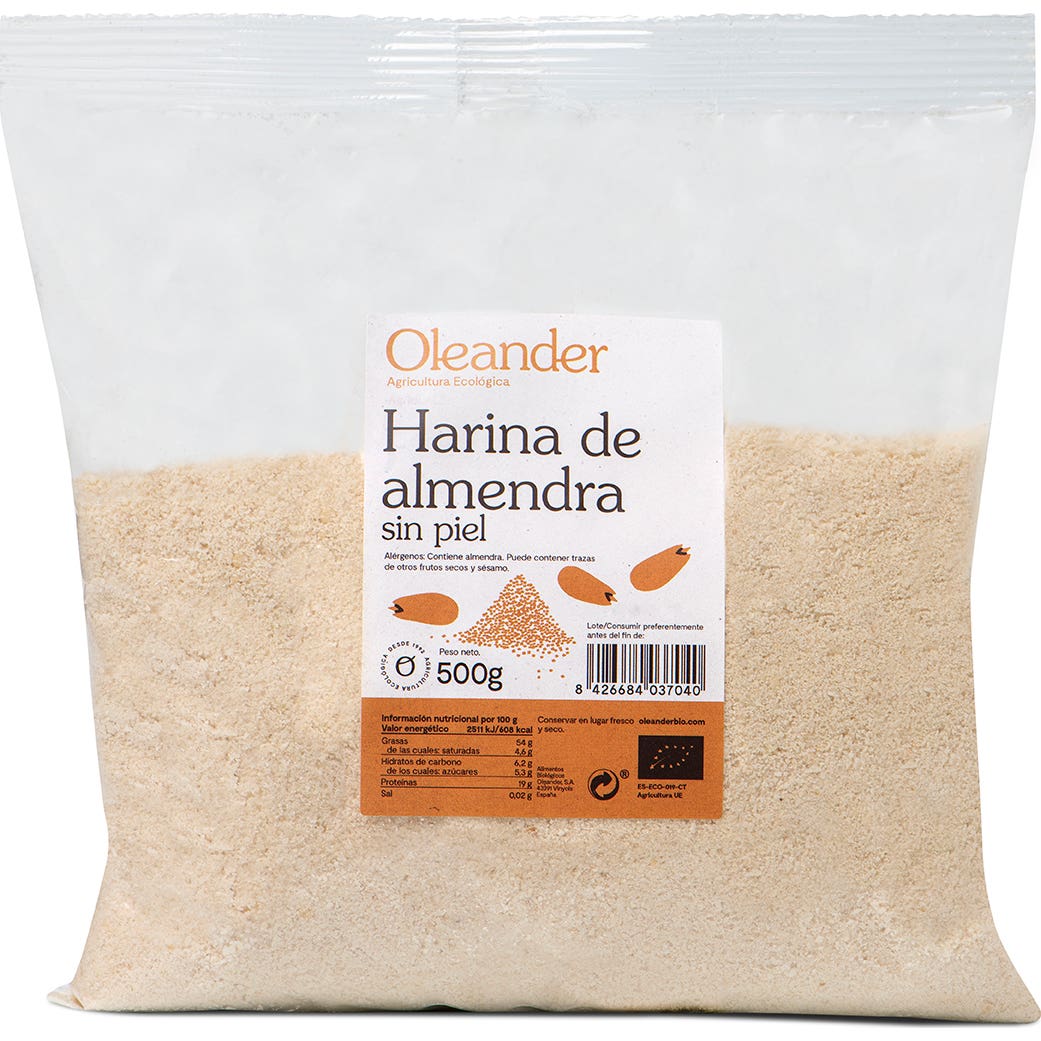 Oleander Harina Almendra Pelada Eco 500g