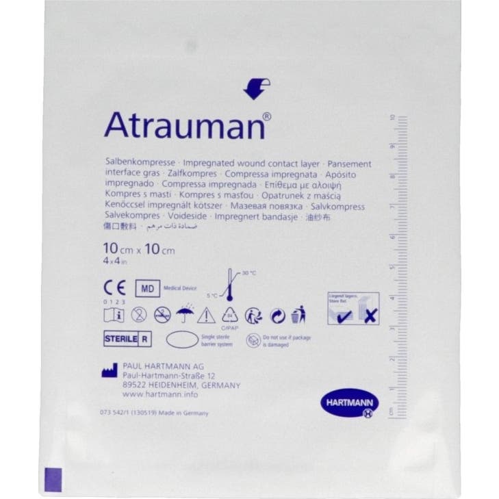 Atrauman Esteriles Interface Dressings 10x10m 10uts Atrauman Esteriles Interface Dressings 10x10m 10uts