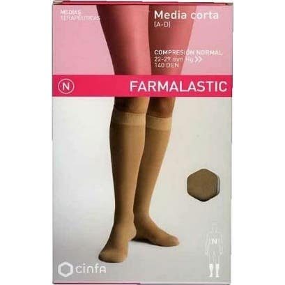 Farmalastic Media Corta (A-D) Comp Normal Beige T-M 1 Par