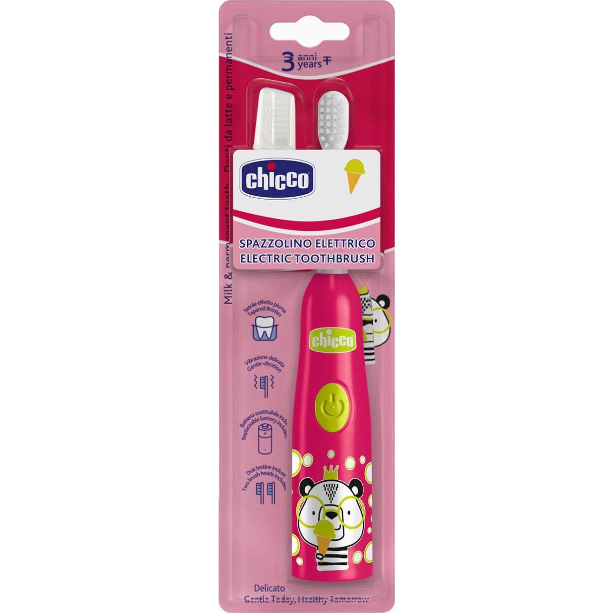 Chicco Cepillo Dental Eléctrico Rosa Panda +3 Años 1ud