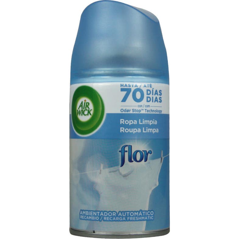 Air Wick Ambientador Automático Ropa Limpia Flor Spray 250ml