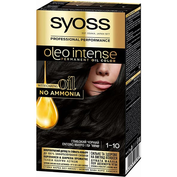 Syoss Oleo Intense Permanent Oil Color Negro Intenso 1-10 50 ml