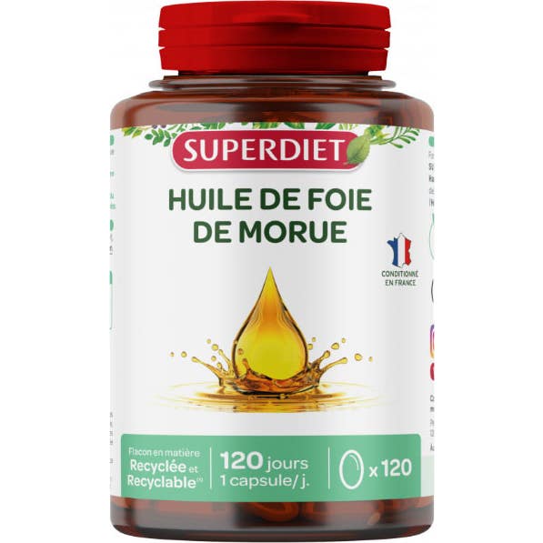Superdiet Aceite de Hígado de Bacalao 120 caps