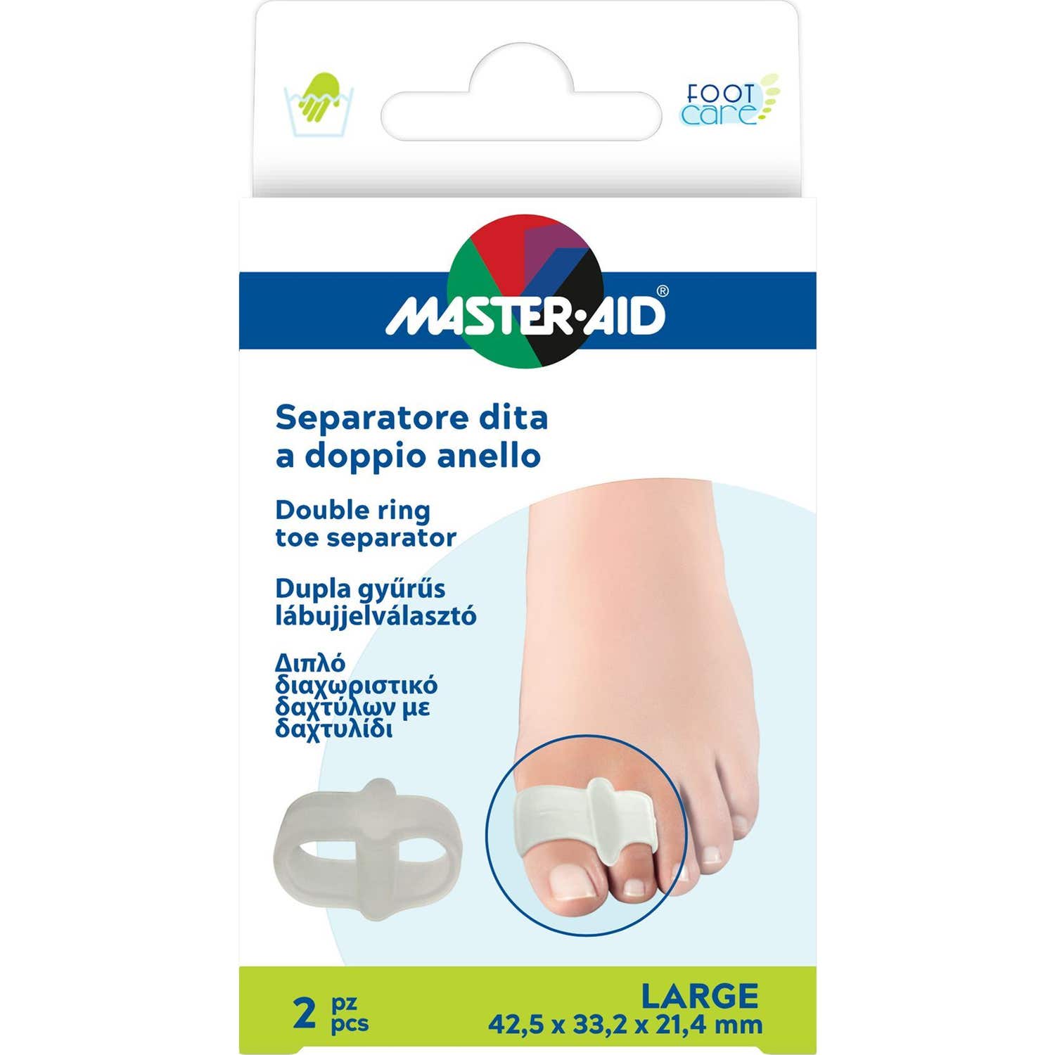 Pietrasanta Separador Dedos Footcare Anillo Doble TS 2uds