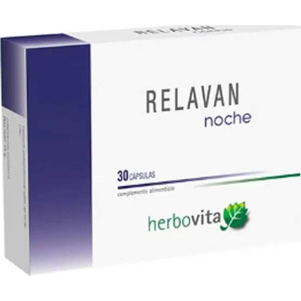 Herbovita Relavan Noche 30 Cápsulas - Imagen 2