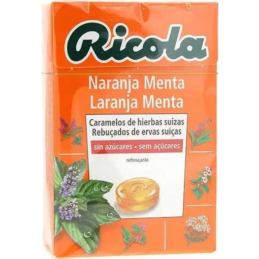 Ricola naranja-menta caramelos sin azúcar 50 g