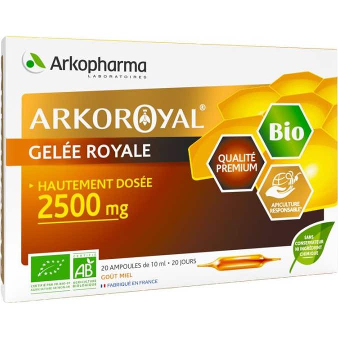 Arkopharma Arko Royal Gelée Royale Bio 2500Mg 20 ampollas