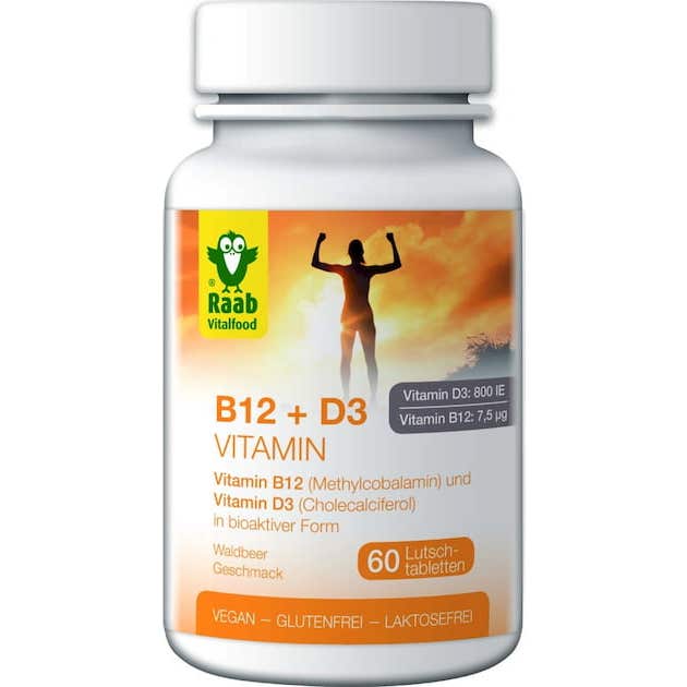 Raab Vitalfood Vitamina B12 D3 60comp