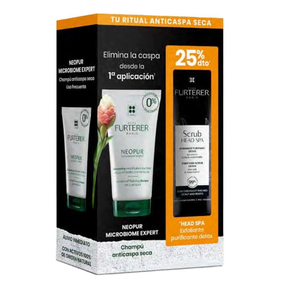 René Furterer Neopur Champú Caspa Seca 150ml + Head Spa Scrub Exfoliante 150ml