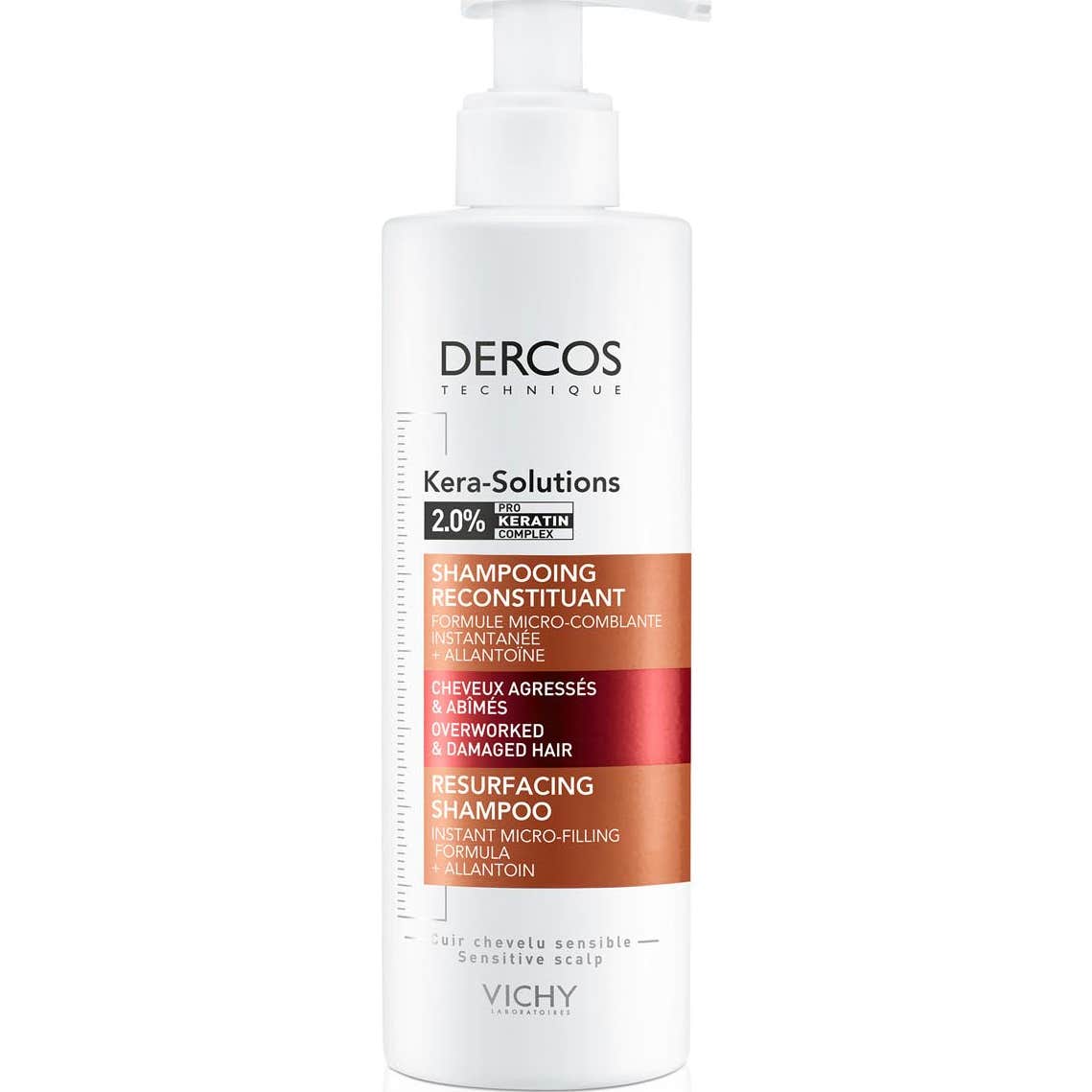 Vichy Dercos Technique Kera-Solutions Champú Reconstituyente 250ml