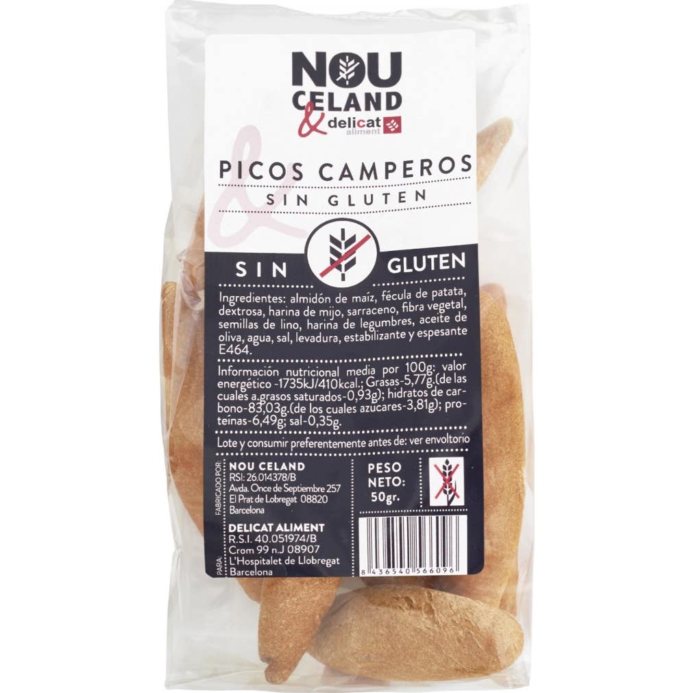 Nou Celand Espiga Blanca Picos Camperos Sin Gluten Bio 50g | Natural Doctor