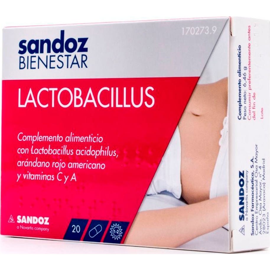 Sandoz Bienestar Lactobacillus 20cáps