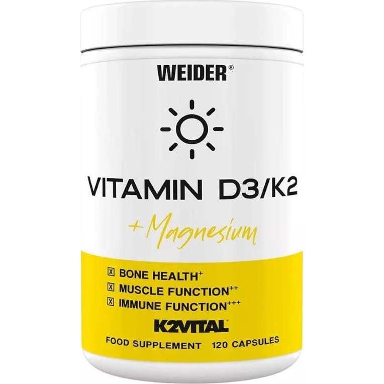 Weider Vitamina D3 Y K2 120 Cápsulas - Imagen 2