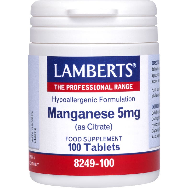 Lamberts Manganeso 5 mg 100 tabs
