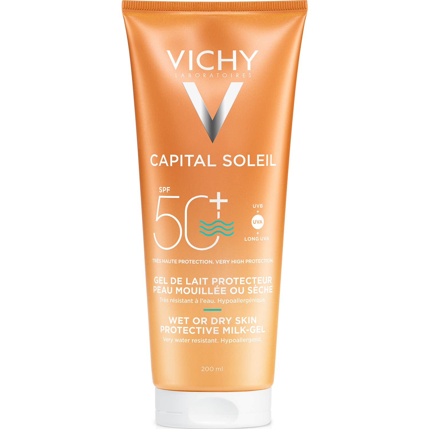 Vichy Capital Soleil Leche-Gel Wet or Dry Skin SPF50+ 200ml