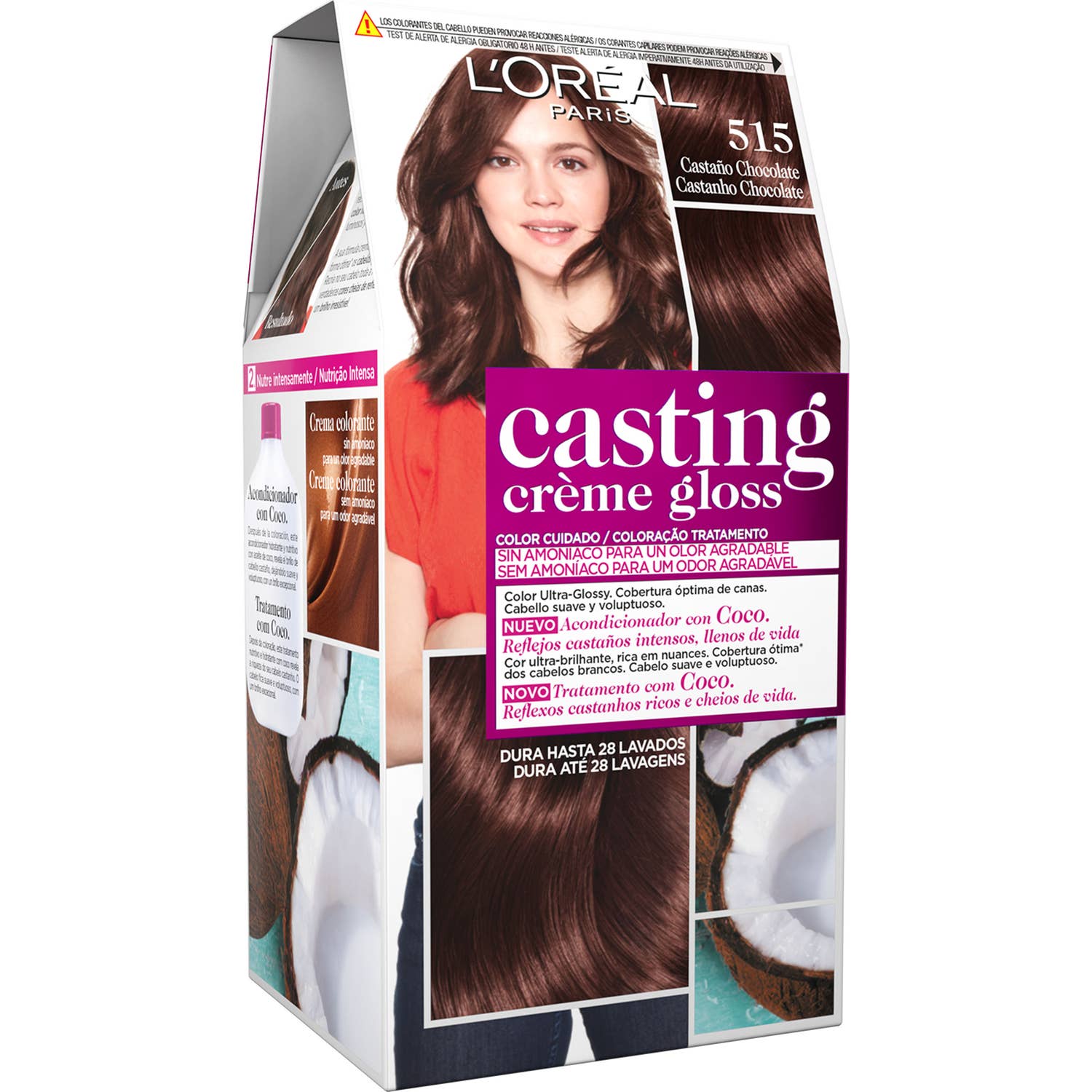 'L''Oreal Casting Creme Gloss 515-Chocolate Brown 3uds'