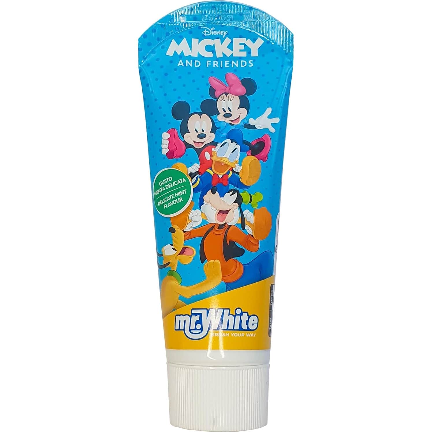 Mr White Dentífrico Infantil +3 Años Mickey 75 ml