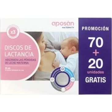 Aposan Maternity Discos Lactancia 90 uds