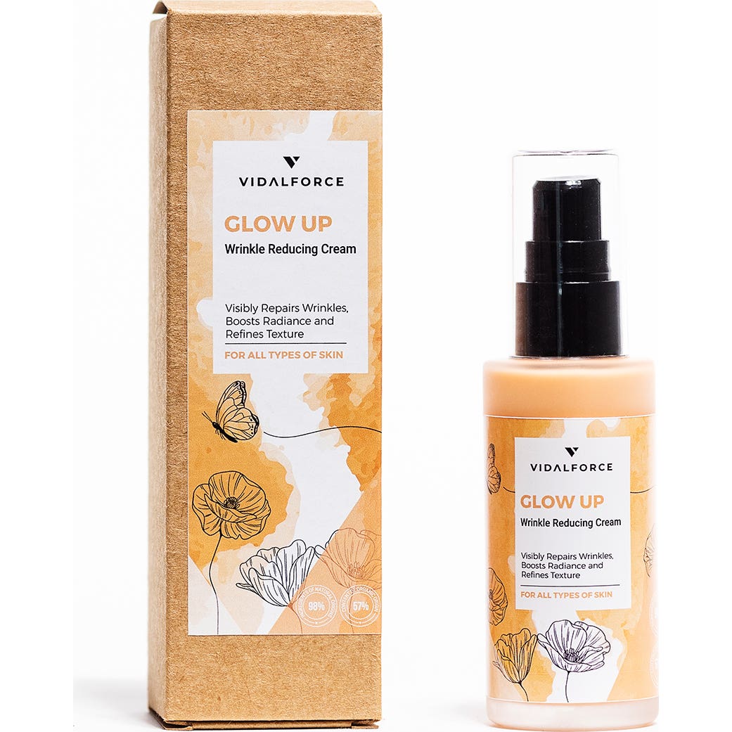 VidalForce GLOW UP Wrinkle Reducing Cream For All Types Of Skin 50ml