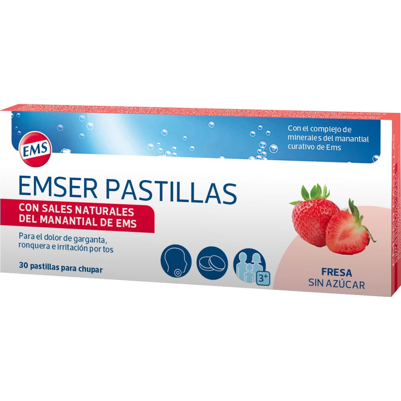 Emser Pastillas Fresa 30 uds
