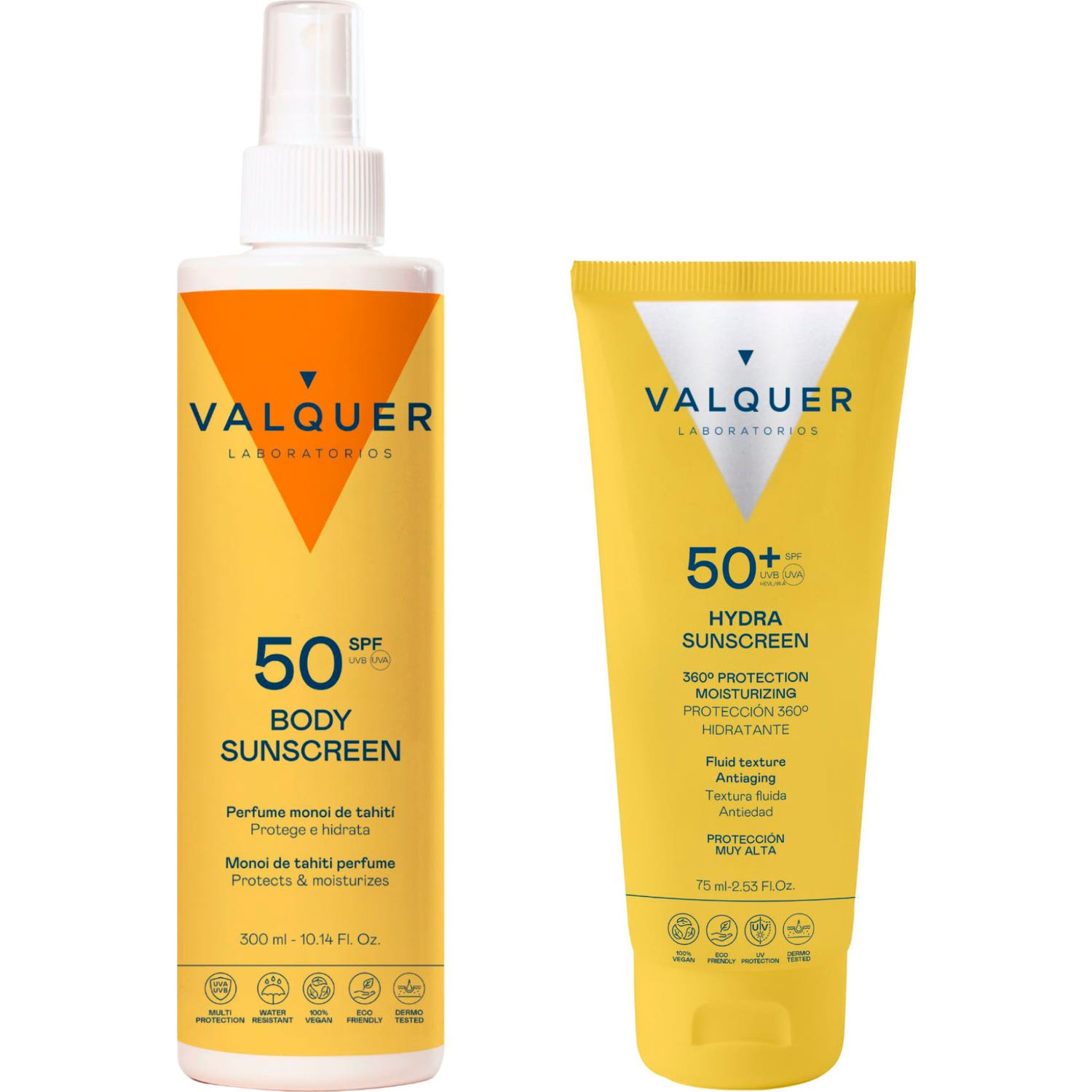 Valquer Pack Solar Corporal SPF50 + Facial Hydra SPF50+
