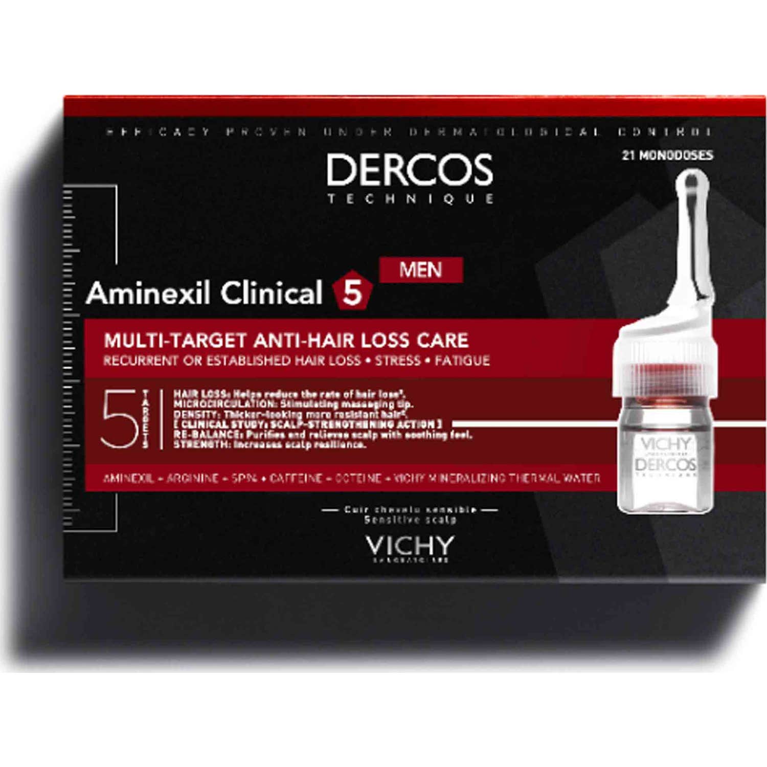 Vichy Dercos Technique Aminexil Clinical 5 Men 21x6ml