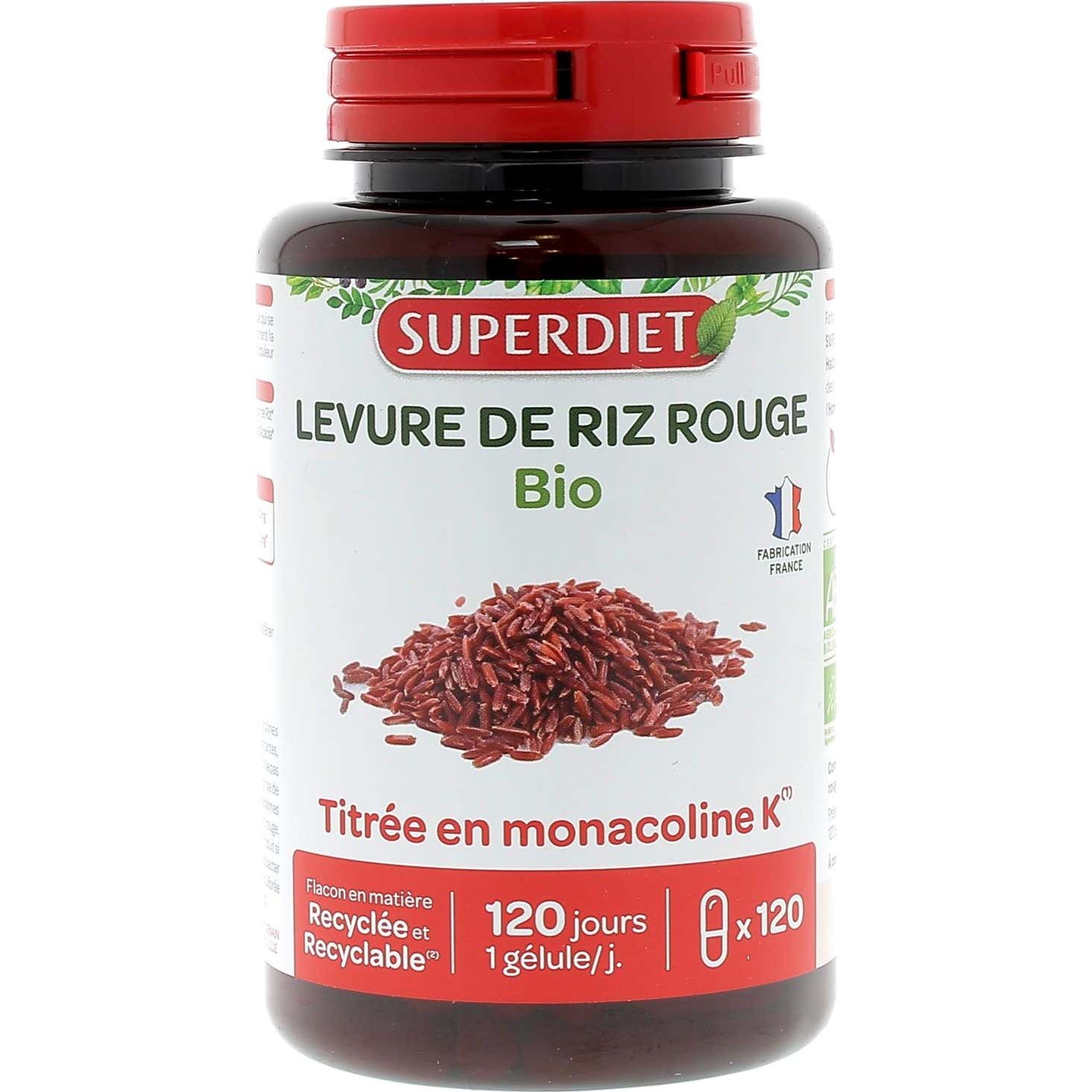 Superdiet Levadura de Arroz Rojo 120 caps