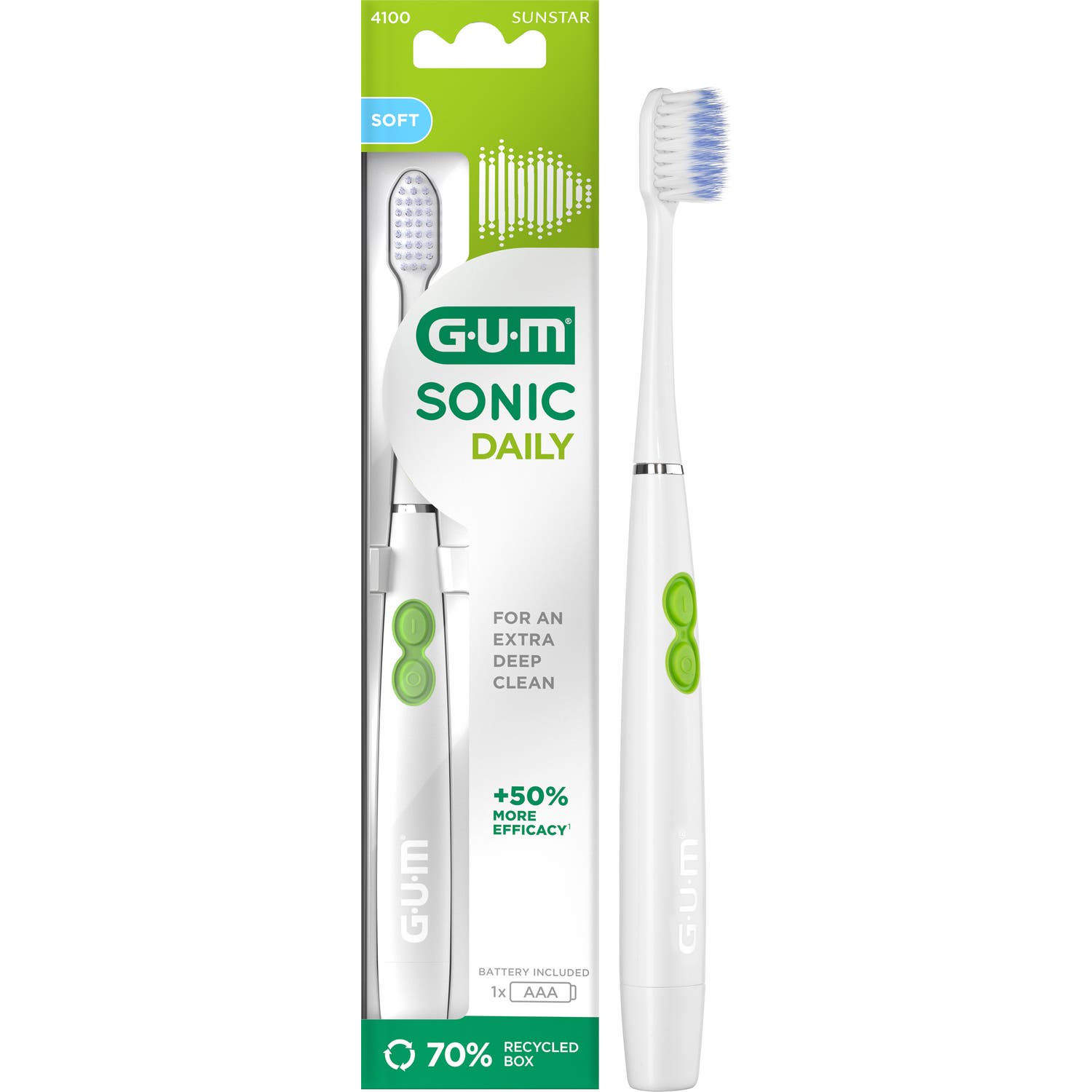 Gum Sonic Daily Cepillo Dental Spazz Blanco 1ud