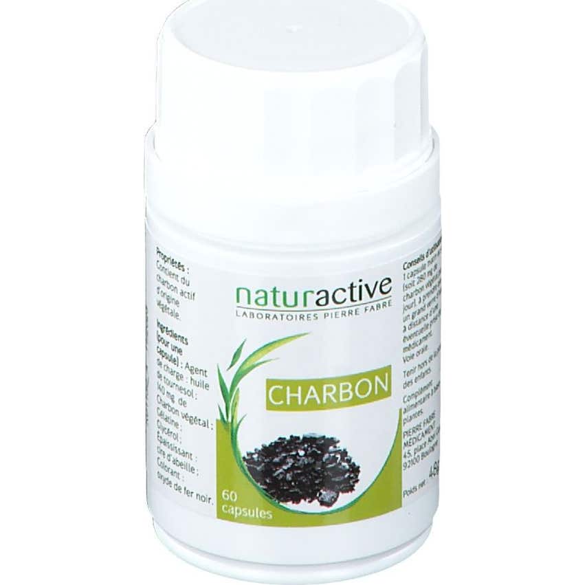 Naturactive Elusanes Carbón vegetal 60 cápsulas