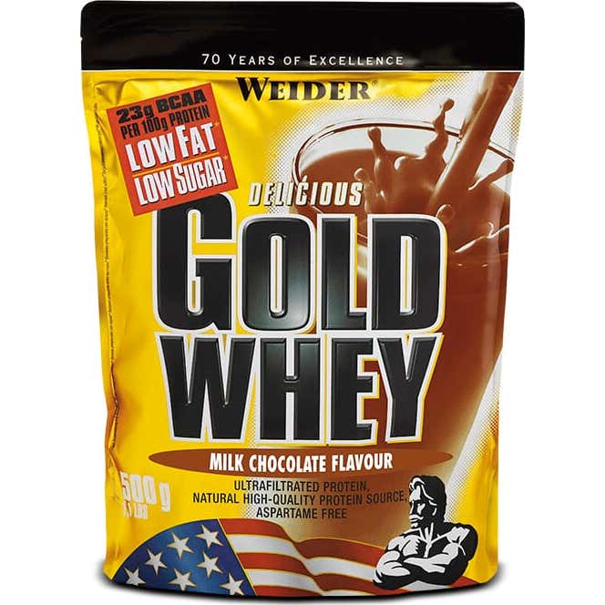 Weider Gold Whey 500 Gr - Proteína De Alta Calidad - Fácil Absorción. - Sabor Chocolate - Imagen 3