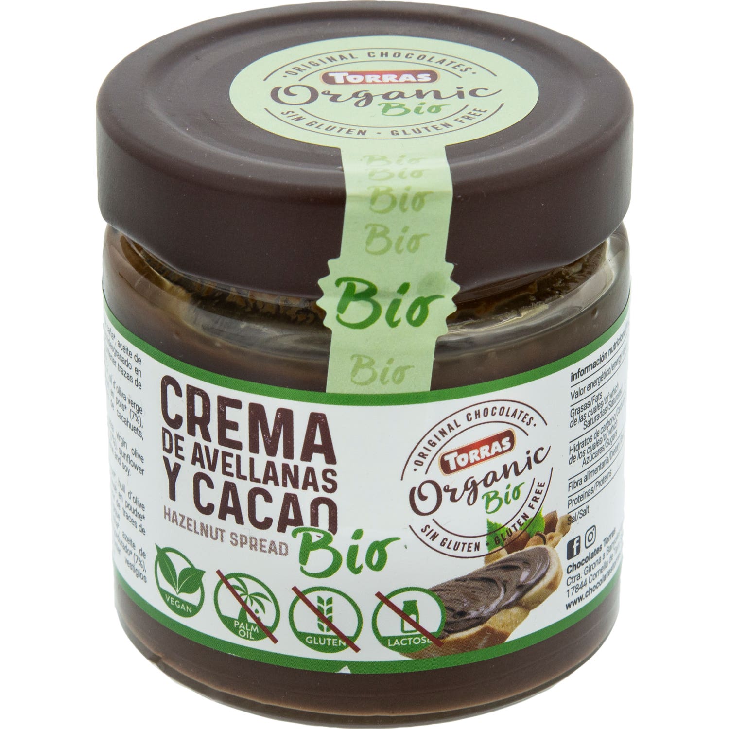 Torras Crema Cacau & Avellanes con Aceite de Oliva 200g