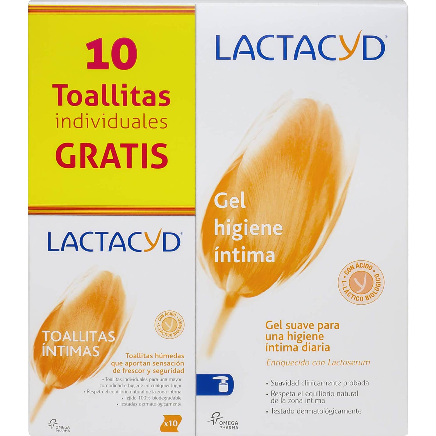 Lactacyd Pack Gel Higiene Íntima 400ml + Toallitas