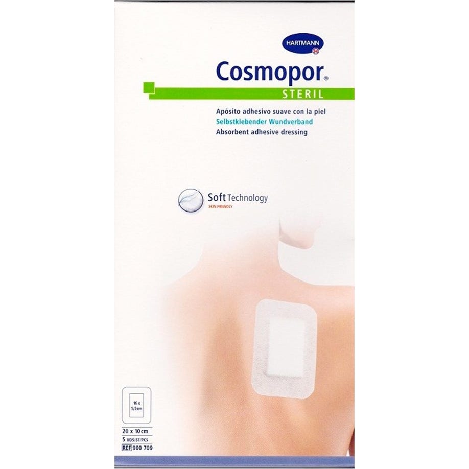 Cosmopor Steril 20x10cm 5 apositos