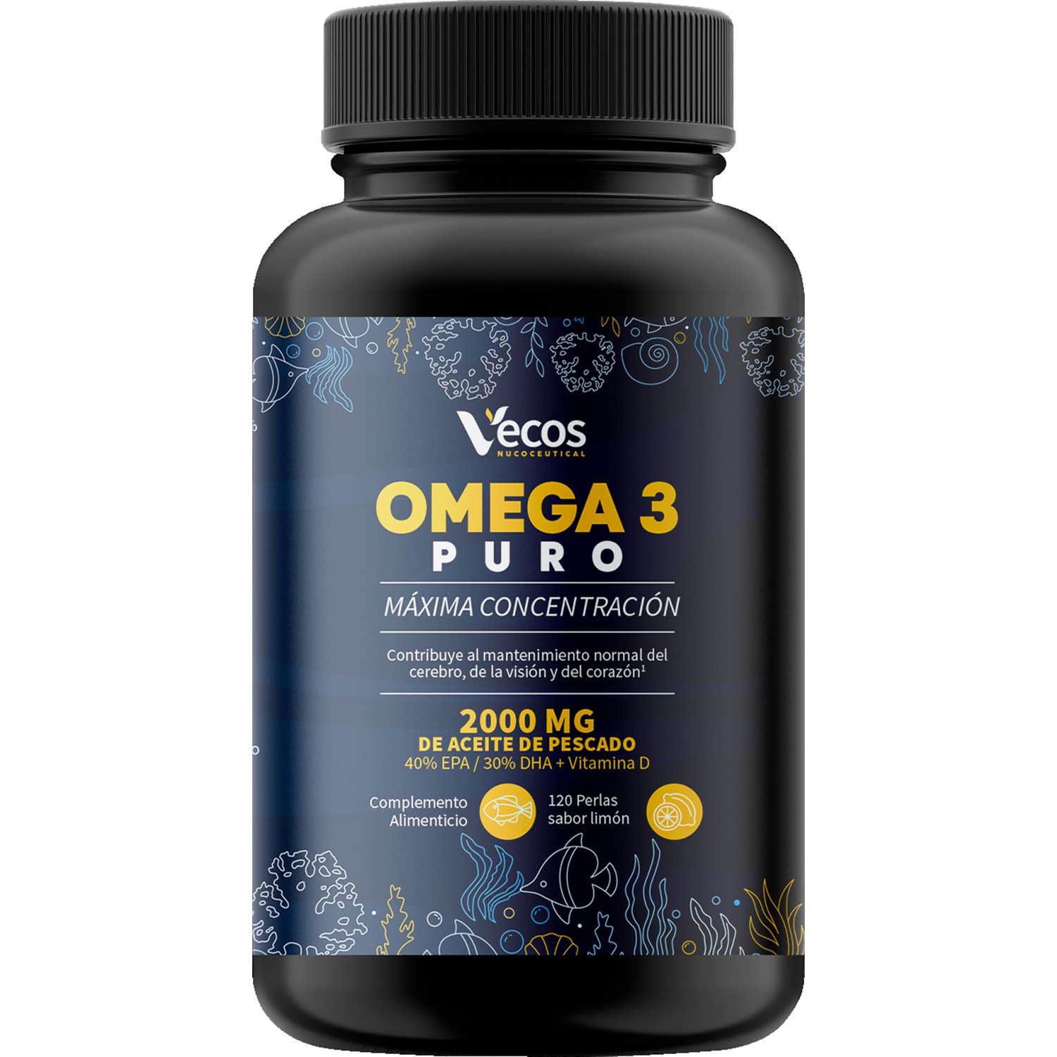 Vecos Nucoceutical Omega 3 Puro 120 perlas