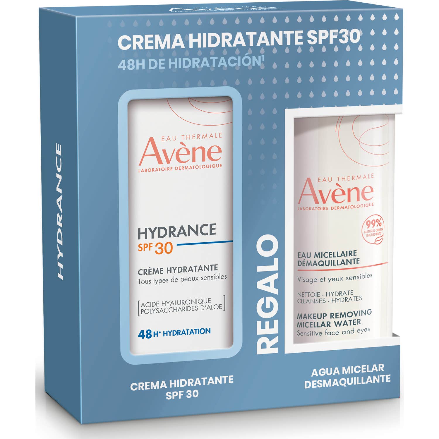 Avène Pack Hydrance Crema Hidratante SPF30 40 ml + Agua Micelar 100 ml