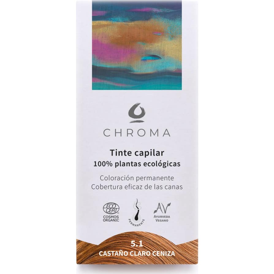 Chroma Tinte Bio 5.1 Castaño Claro Ceniza 100 g