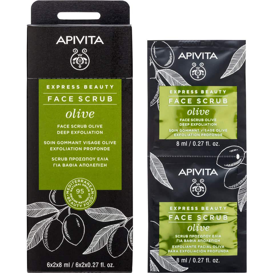 Apivita Express Beauty crema exfoliante intensiva oliva 2udsx8ml
