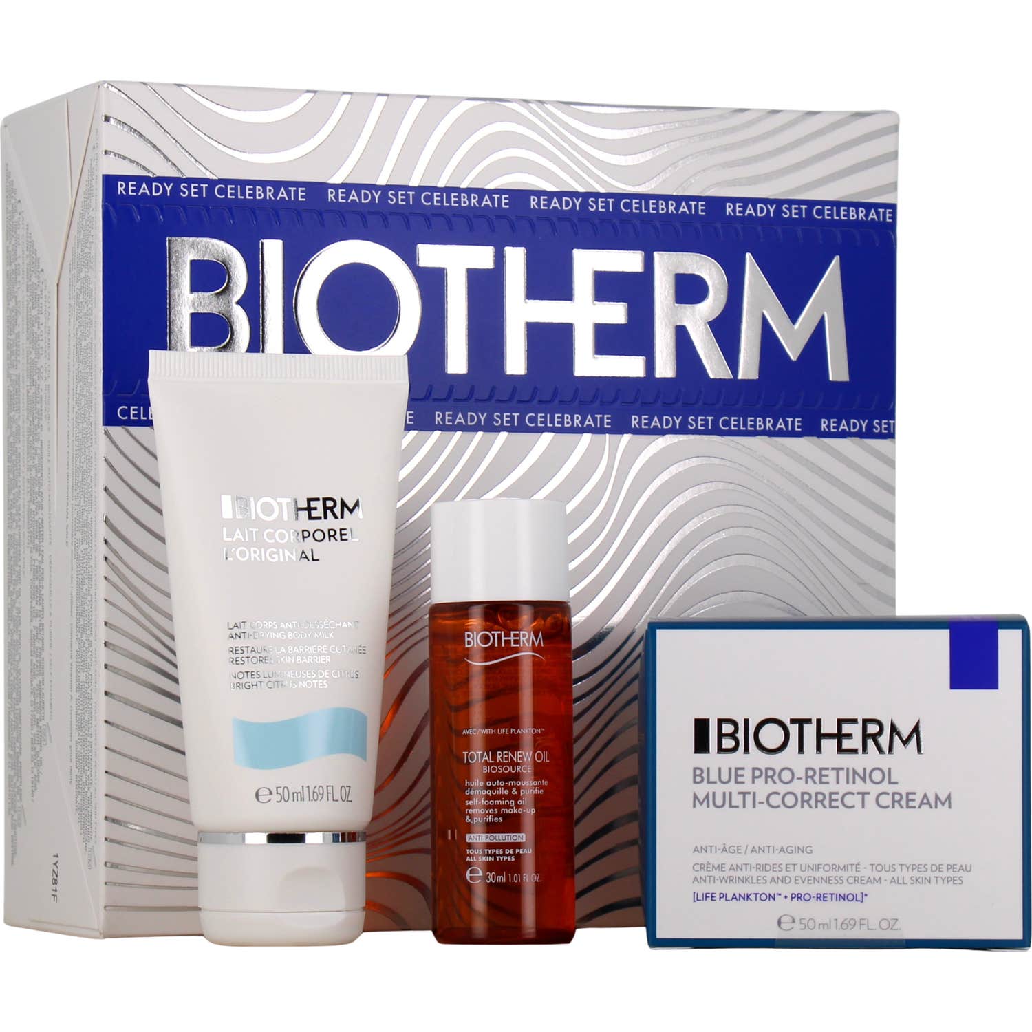 Biotherm Cofre Blue Pro-Retinol + Leche + Total Renew Oil