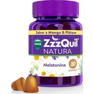 ZzzQuil Natura Gummies Melatonina Mango y Plátano 30 uds