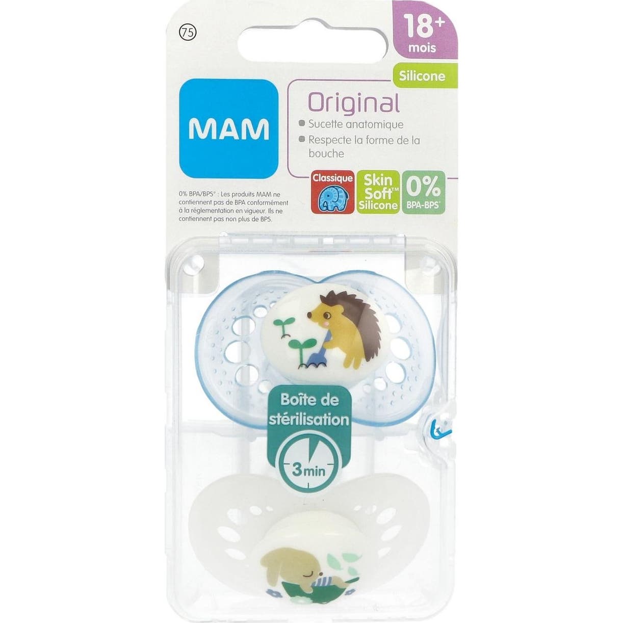 Mam Original Chupete Silicona +18M Animales 2uds