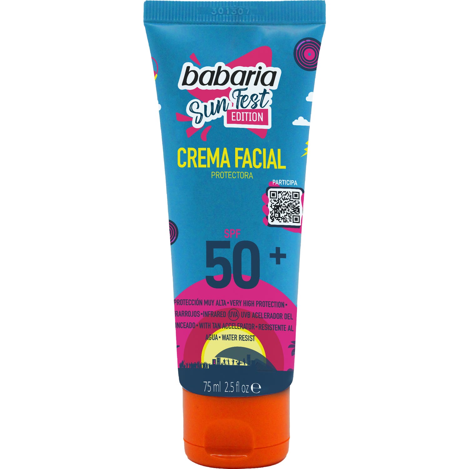 Babaria Sun Fest Crema Facial Protectora Spf 50+ 75ml
