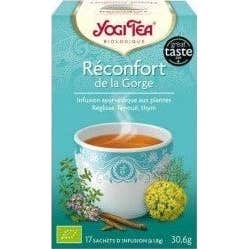 Yogi Tea Infusión Ayurvédica Confort de la Garganta Orgánica 17 sobres de 1.8g