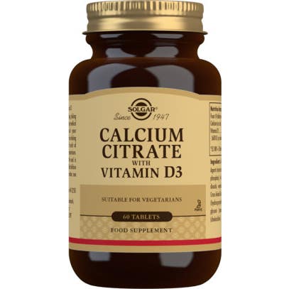 Solgar Citrato de Calcio Vitamina D3 60 comp