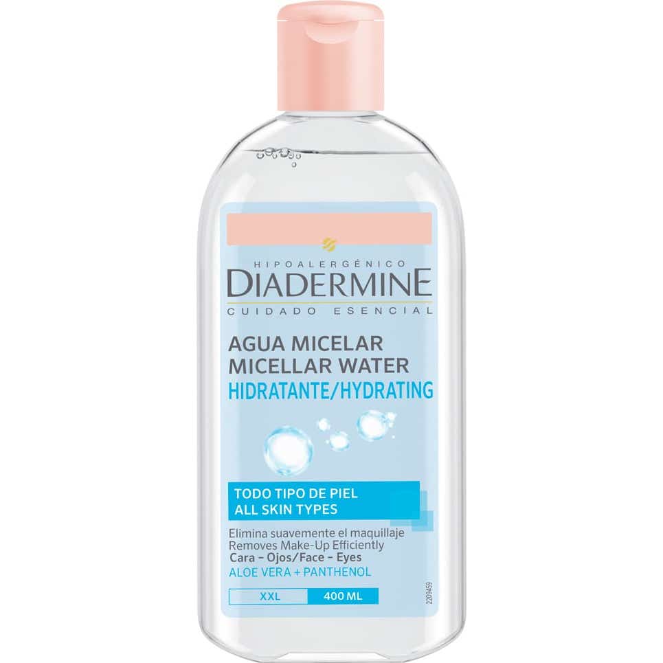 Diadermine Agua Micelar Hidratante Cara Ojos Labios 400ml