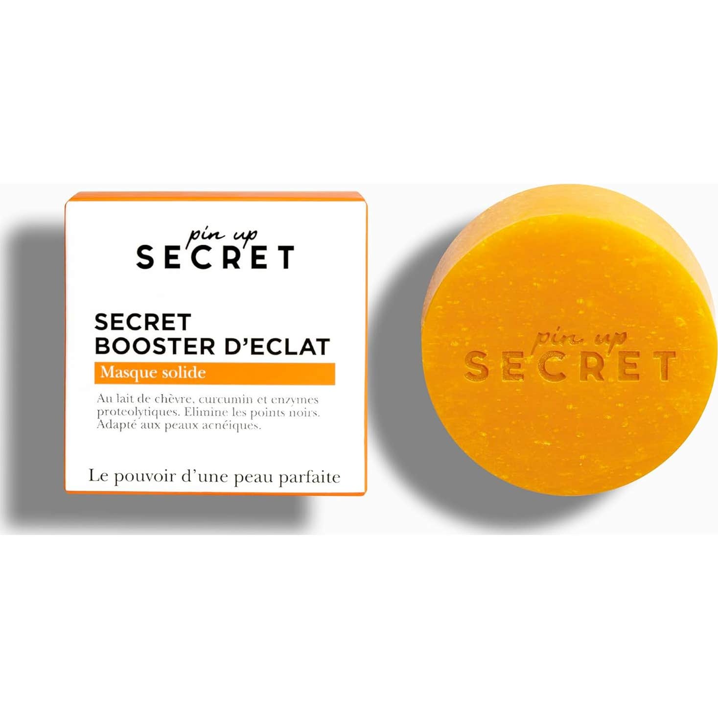 Pin Up Secret Booster Luminosidad Mascarilla Sólid Cúrcuma 70 gr