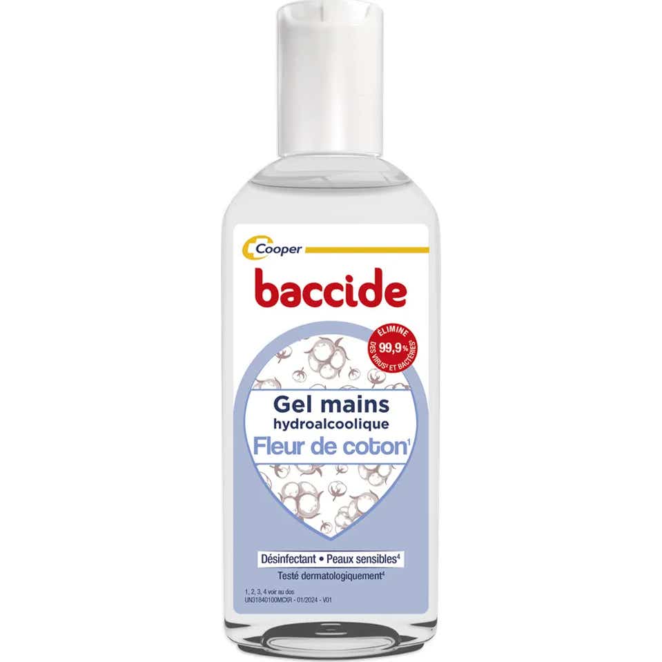 Baccide Gel Mains Désinfectant Fleur de Cotton 30ml