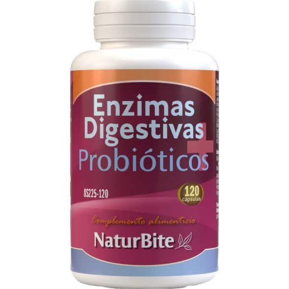 Naturbite Enzimas Digestivas + Probióticos, 120 Caps. - Imagen 2